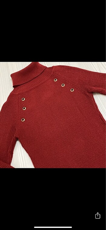Zara Bordo triko elbise