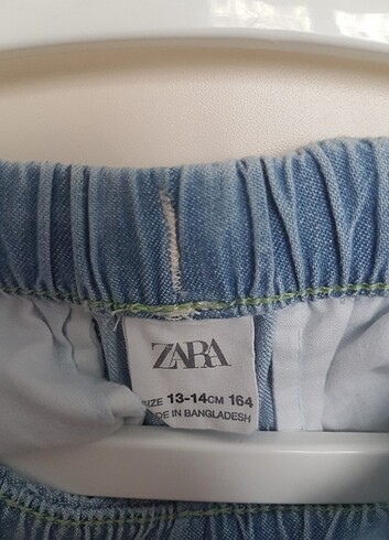 13-14 Yaş Beden mavi Renk Zara bol pantolon