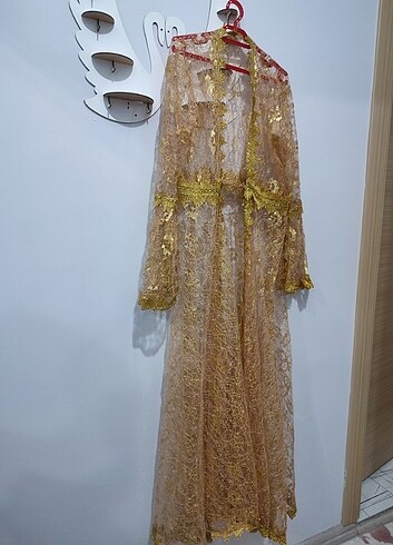 l Beden sarı Renk Yöresel kaftan
