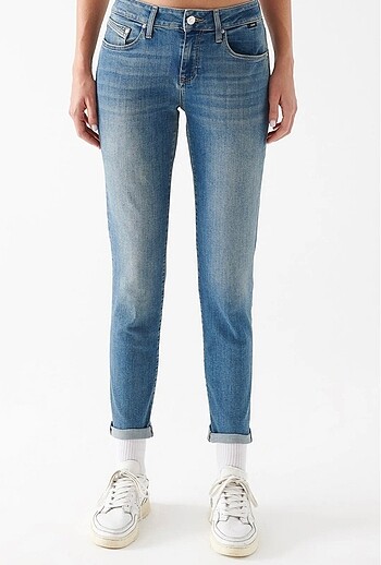28 Beden Mavi Boyfriend Jean