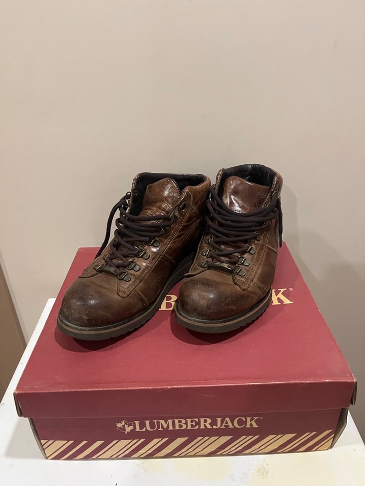 Kahverengi Deri Erkek Botlar - Buckled - Görsel 2