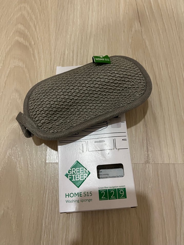 Gri Yeşil Desenli Bılaşık yıkama bezi - Görsel 2