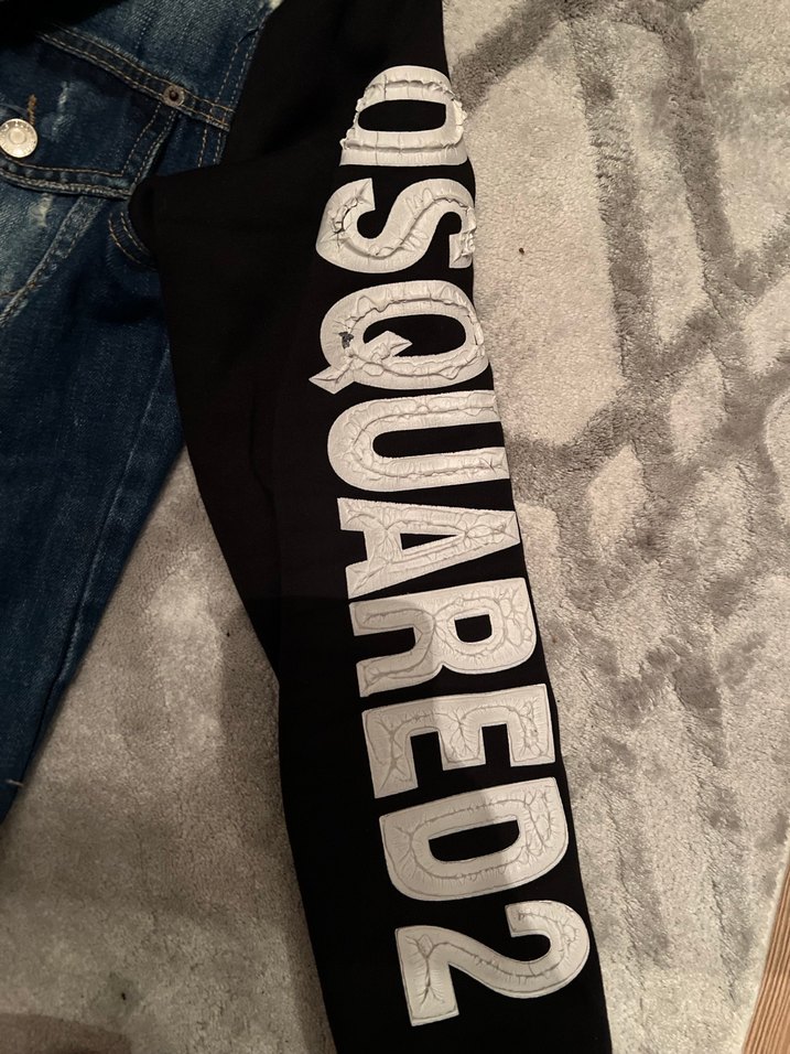 Erkek  Lacivert Denim Ceket Kürklü - Görsel 2