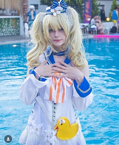 Diğer Barbara Summer Cosplay Genshin impact kostüm