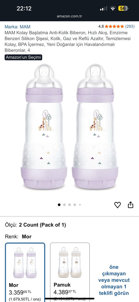 Mam Bebek Biberonu - Görsel 4