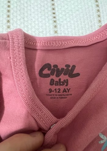 civil 9-12 ay kız bebek tulum - Görsel 3