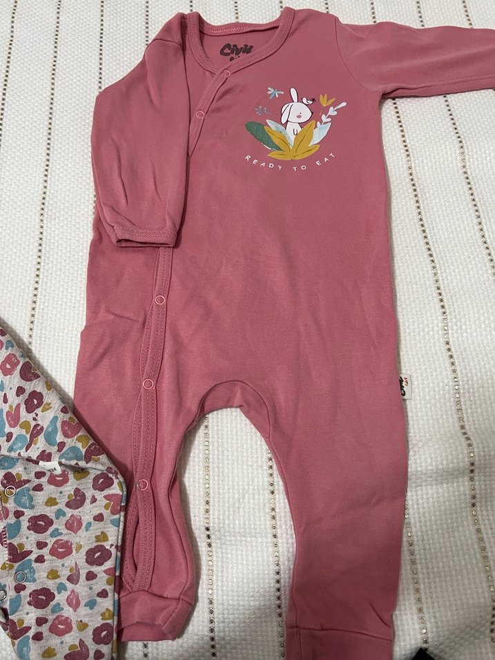 civil 9-12 ay kız bebek tulum - Görsel 2