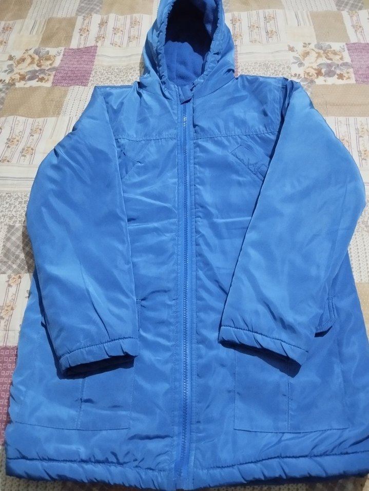 Mavi Erkek Çocuk Fermuarlı Mont - Görsel 4