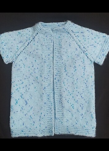 El örgüsü bebek yelek 3-6 ay - Görsel 3