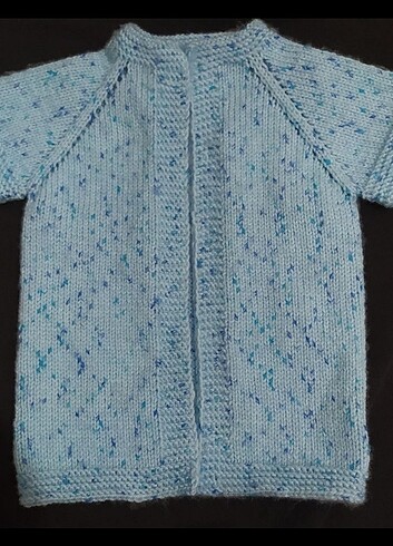 El örgüsü bebek yelek 3-6 ay - Görsel 4