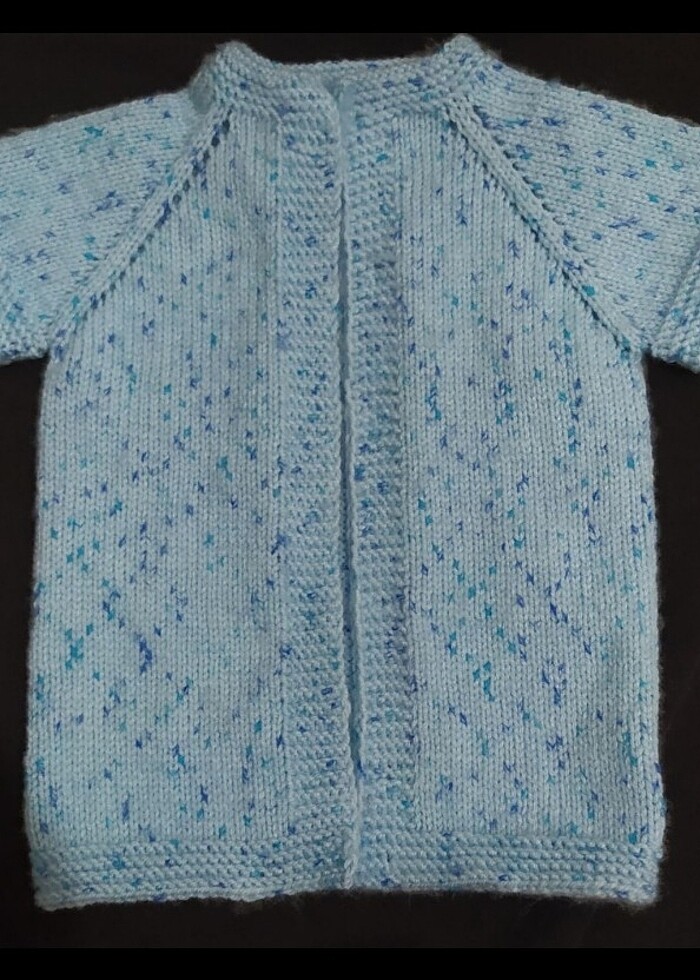 El örgüsü bebek yelek 3-6 ay - Görsel 4