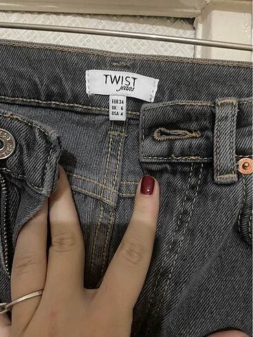 xs Beden Gri pantolon TWIST