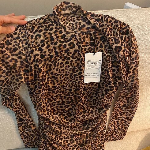Koton leopar desenli elbise