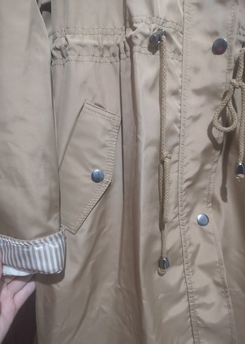 Kürklü Kapüşonlu mont - Görsel 6