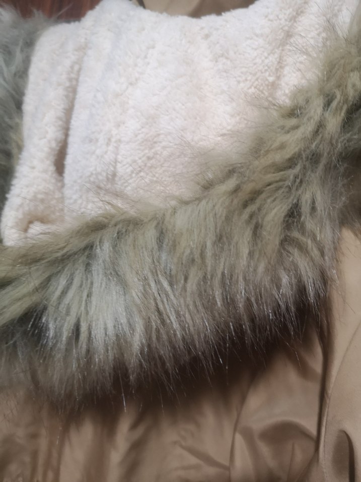 Kürklü Kapüşonlu mont - Görsel 5