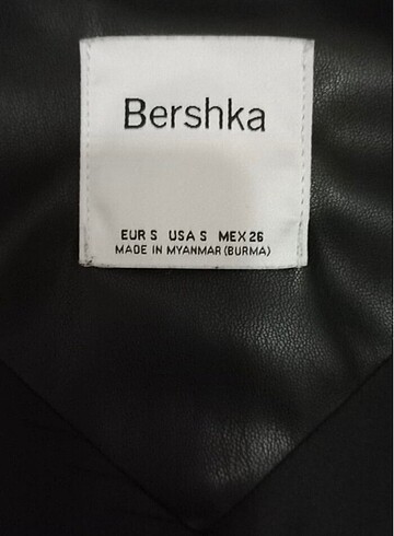 s Beden Bershka deri blazer ceket
