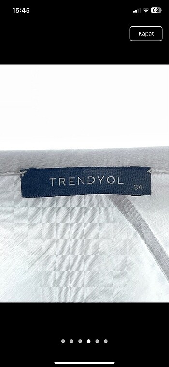 xs Beden Trendyol tek kol gömlek