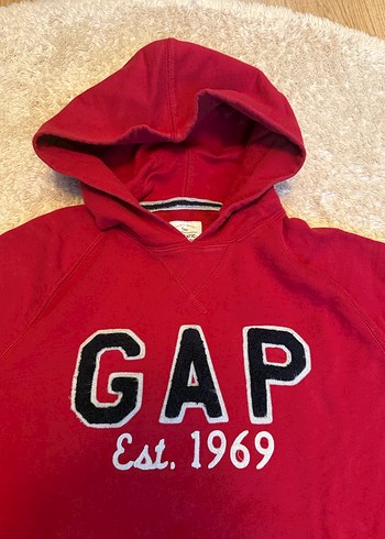 Kırmızı Kapüşonlu GAP Sweatshirt - Görsel 3