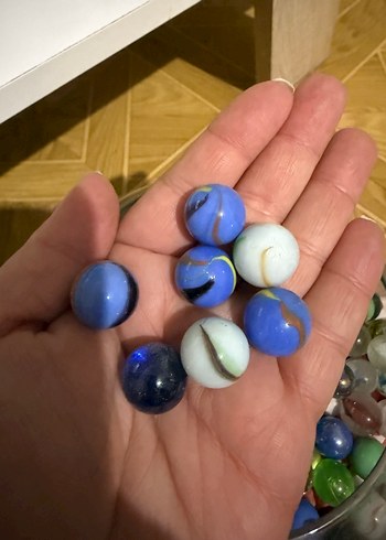 Renkli Cam Bilyeler Seti - Görsel 2