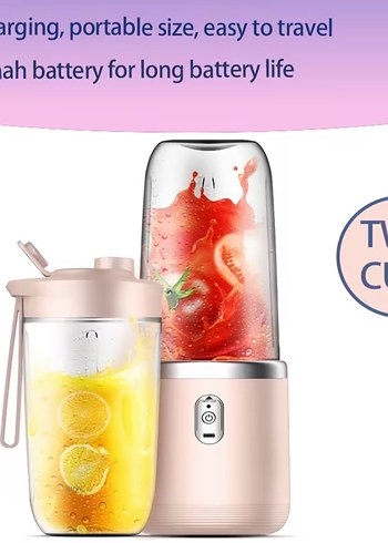 Mini Blender ve Doğrayıcı Smoothie - Görsel 2