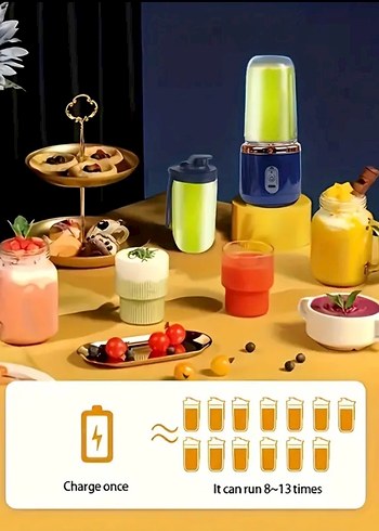Mini Blender ve Doğrayıcı Smoothie - Görsel 5