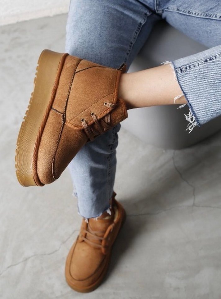 Süet Dolgu Topuklu Kadın Bot - Görsel 2