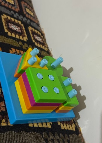 Renkli Ahşap Şekil Eğitici Oyuncak - Görsel 5