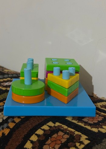 Renkli Ahşap Şekil Eğitici Oyuncak - Görsel 6