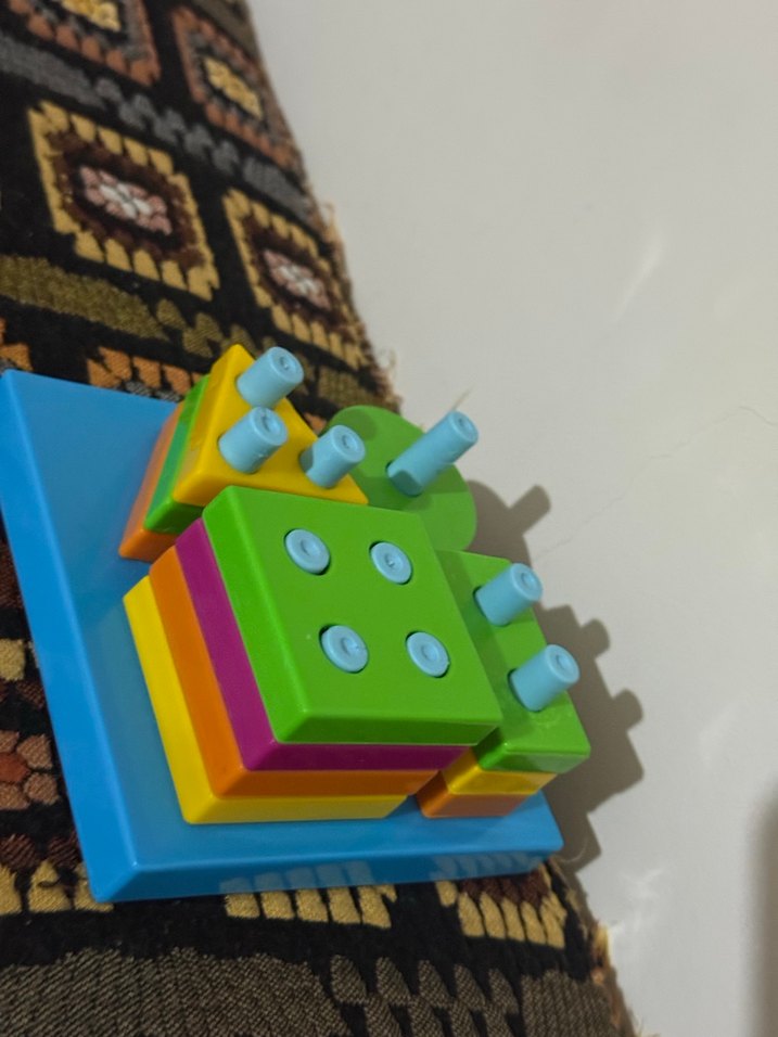 Renkli Ahşap Şekil Eğitici Oyuncak - Görsel 5