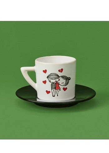 Sevgili Figürlü Kahve Fincan Seti - Görsel 2