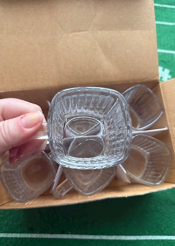 Kare Cam Çay Bardağı Kupa - Görsel 6