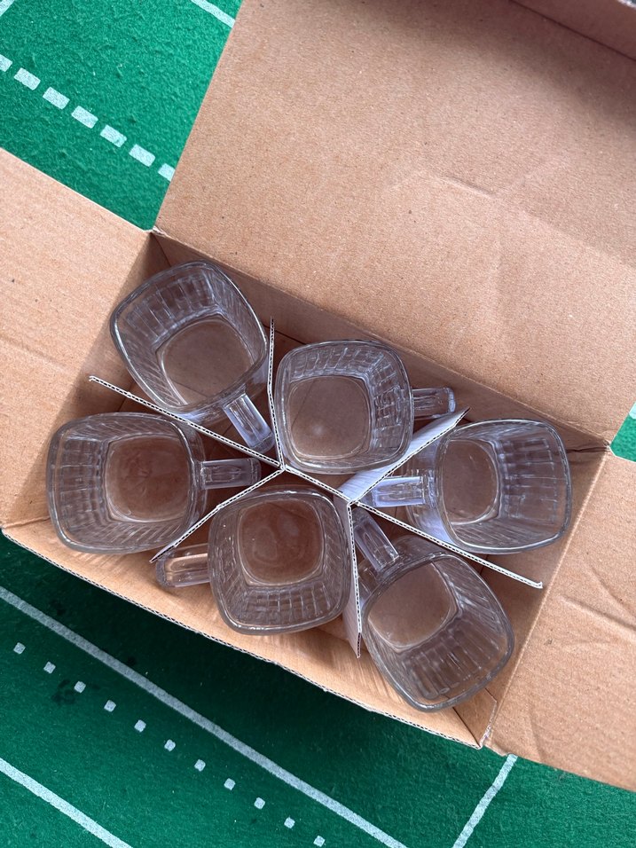 Kare Cam Çay Bardağı Kupa - Görsel 5