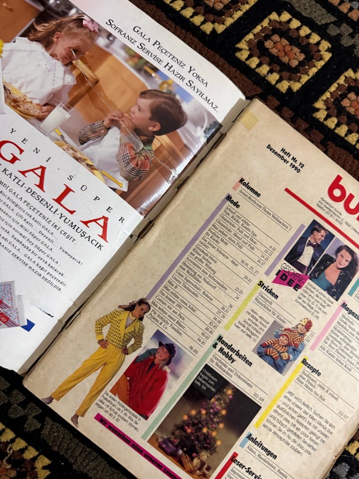 Burda Dergisi Aralık 1990 Sayısı - Görsel 2
