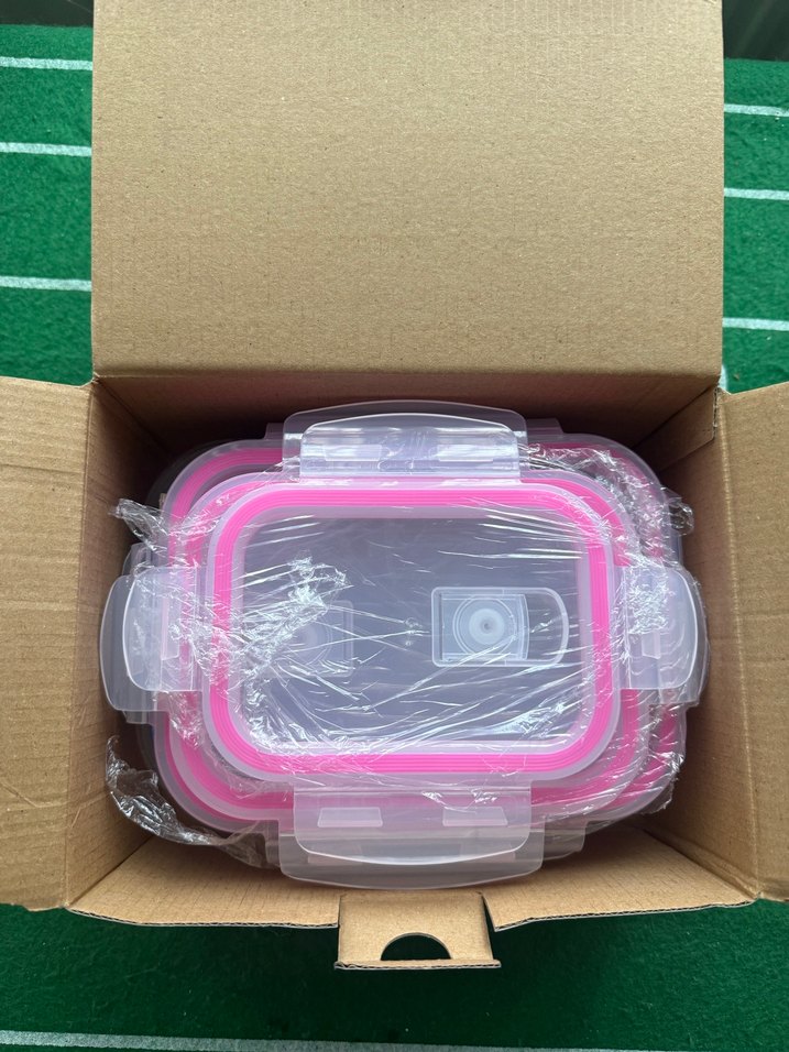 Borart Pembe Cam Saklama Kabı Seti - Görsel 3