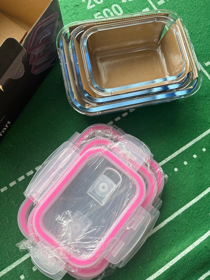 Borart Pembe Cam Saklama Kabı Seti - Görsel 4