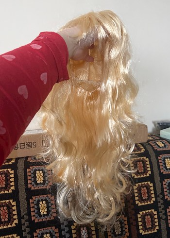 Bayan Parlak Sarı Peruk - Görsel 6