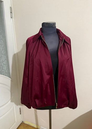 Zara Bayan Bordo Saten Gömlek - Görsel 4