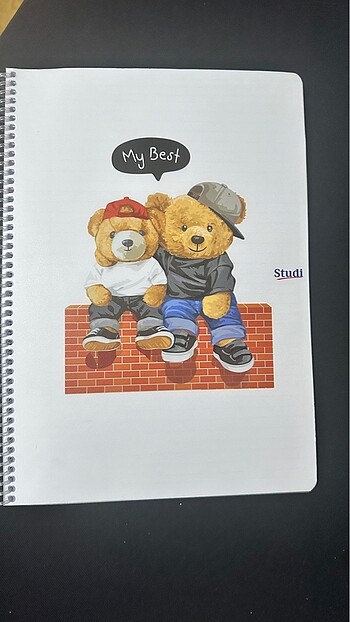 Teddy Bear Çizgili Defter
