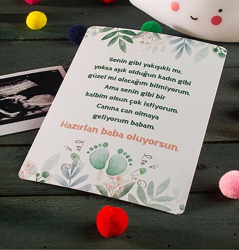  Hazırlan Baba Oluyorsun Anı Kartı