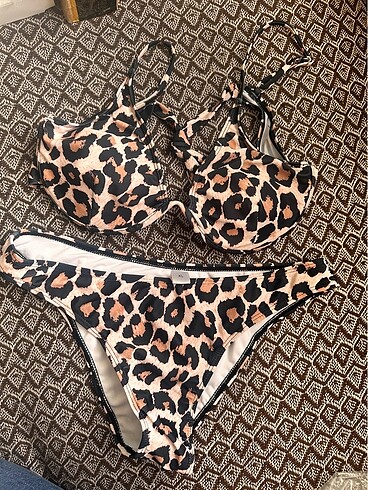 xl Beden çeşitli Renk Bayan Leopar Bikini Takımı