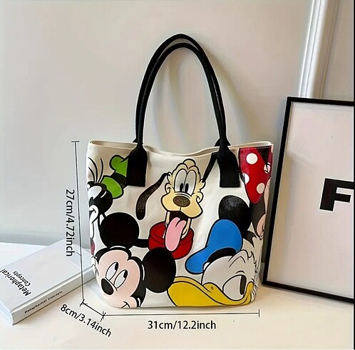 Beden Mickey Mouse Bayan Kol Çantası