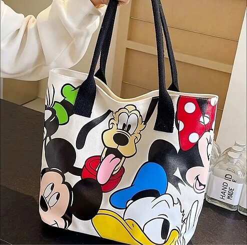Beden çeşitli Renk Mickey Mouse Bayan Kol Çantası