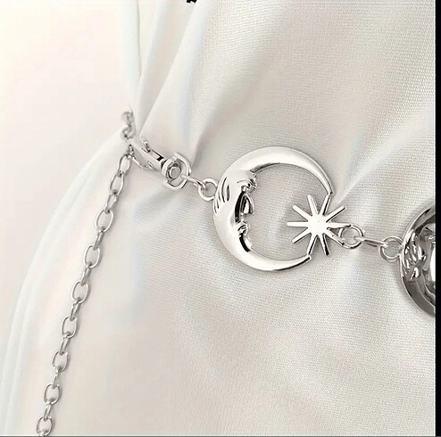 Mango Bayan Metal Vintage Ay Yıldız Kemer