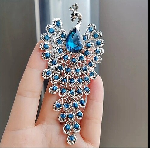 Beden Tavuskuşu Broş
