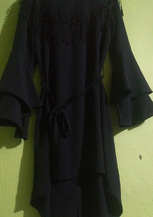 siyah uzun tunik