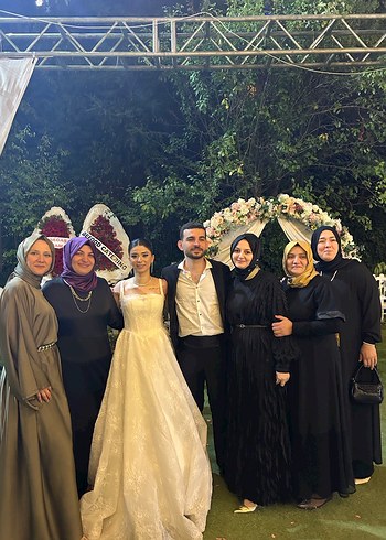 Tesettür elbıse yeşil renk - Görsel 2