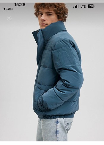 Mavi Puff erkek Mont - Görsel 8