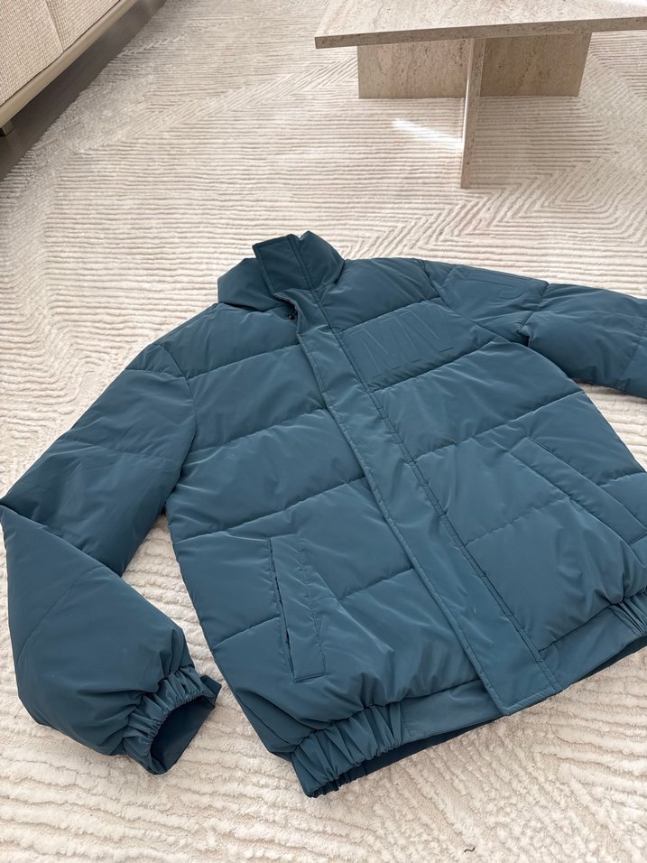 Mavi erkek mont - Görsel 4