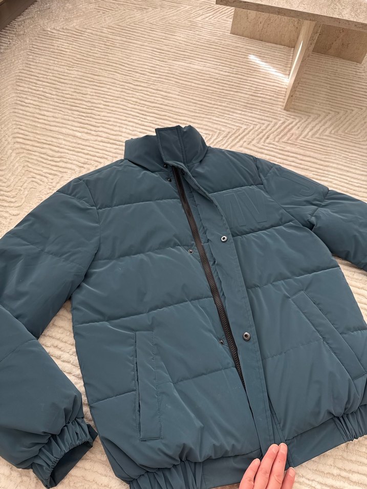 Mavi erkek mont - Görsel 5