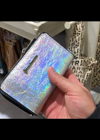 Stradivarius Holografik Mini Cuzdan Stradivarius